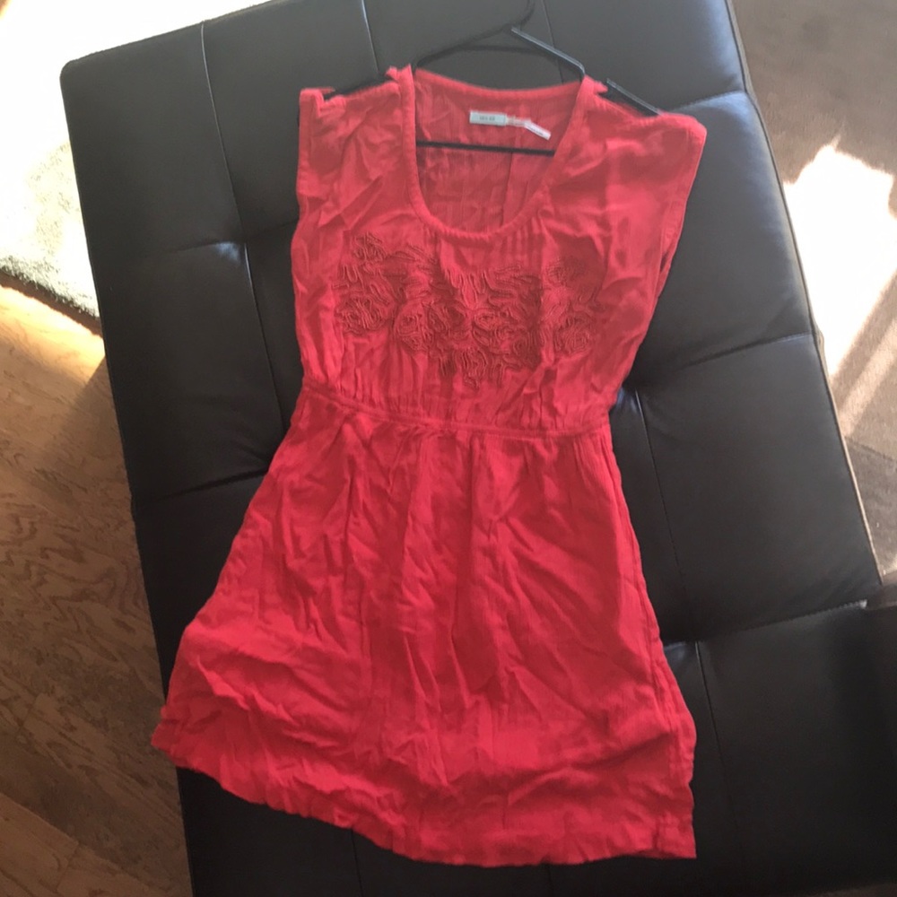 🌅 Kimchi Blue Coral Red Dress